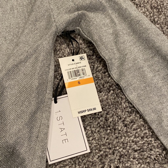 1.State Draped Cross Front Top Size: S - Picture 14 of 16